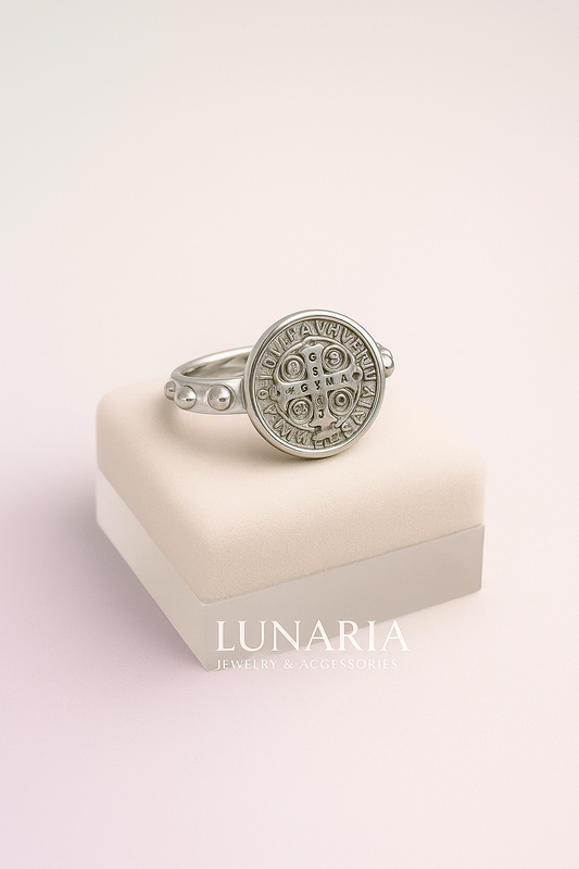 Anillo San Benito Plateado