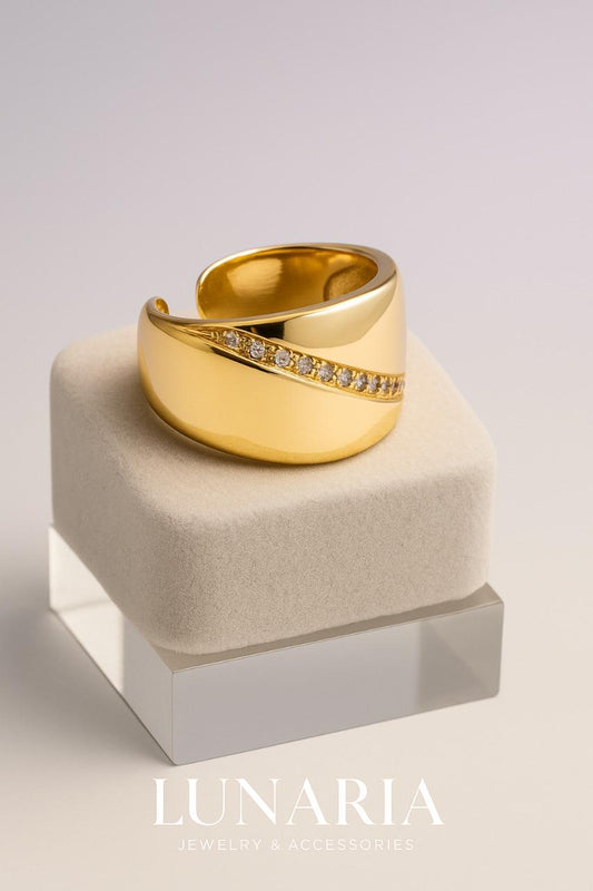 Anillo Linea Diamantada