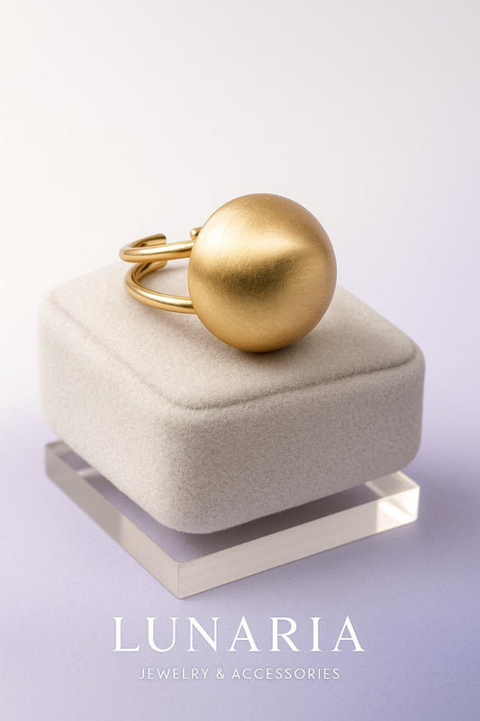 Anillo Puntada Dorada