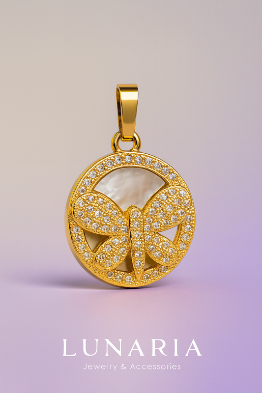 Dije de Placa con Libelula