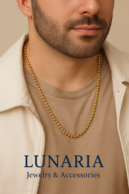 Cadena Tejido Militar Diamantada 65 cm