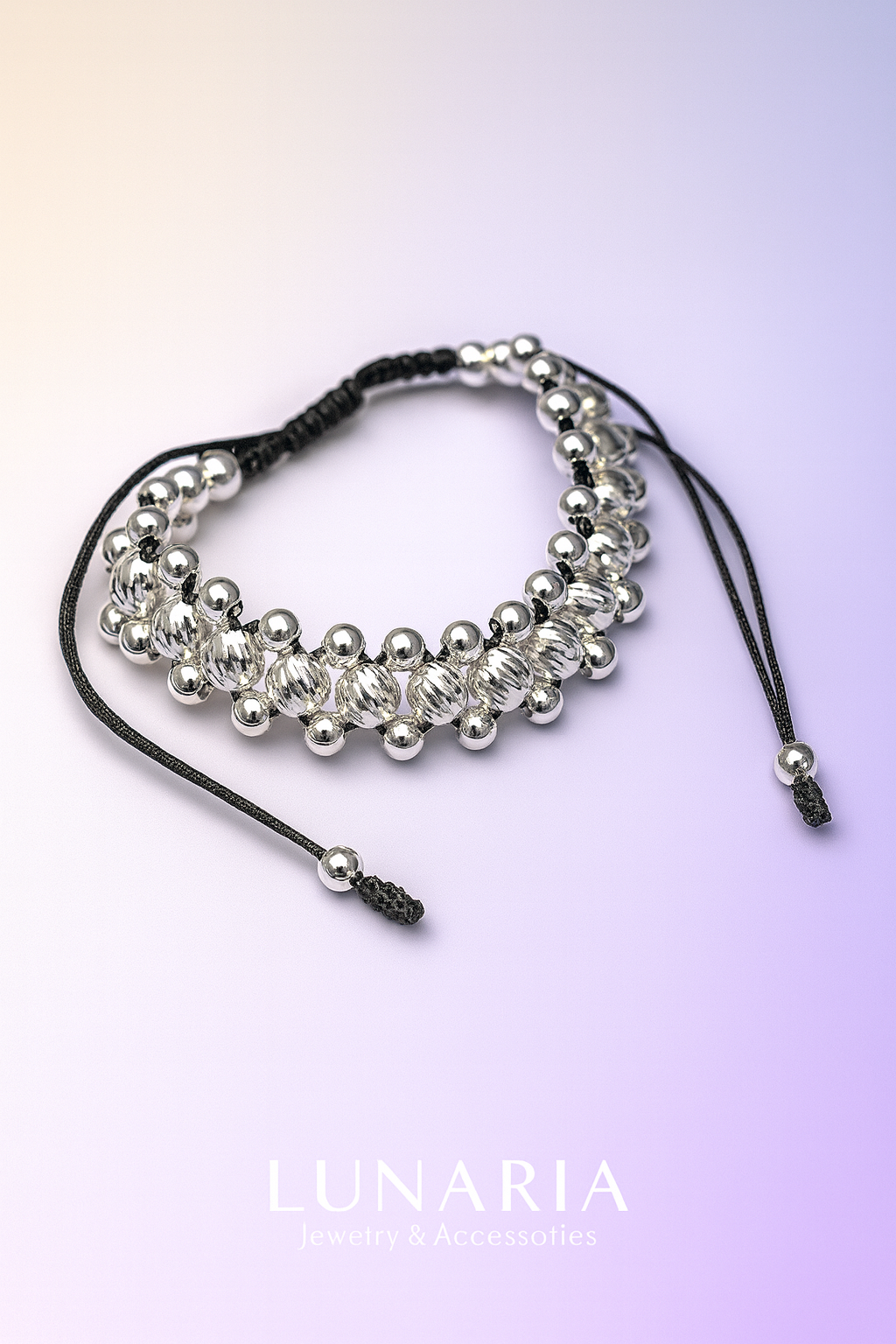 Pulsera Tejida Tres Carriles