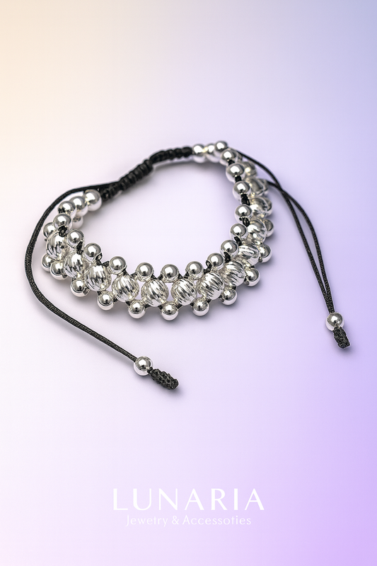 Pulsera Tejida Tres Carriles