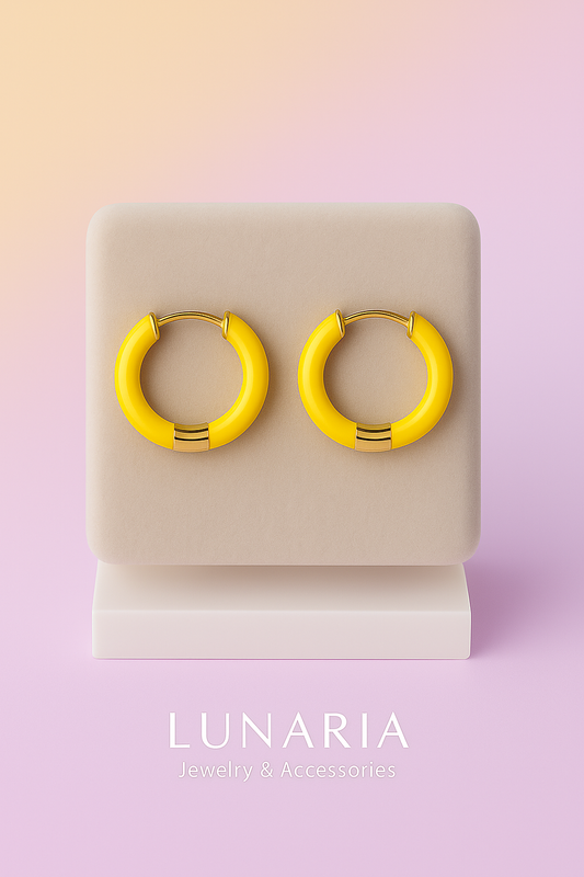 Aretes Aro Amarillo