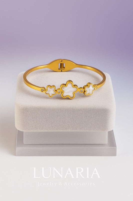 Brazalete Flor Blanca