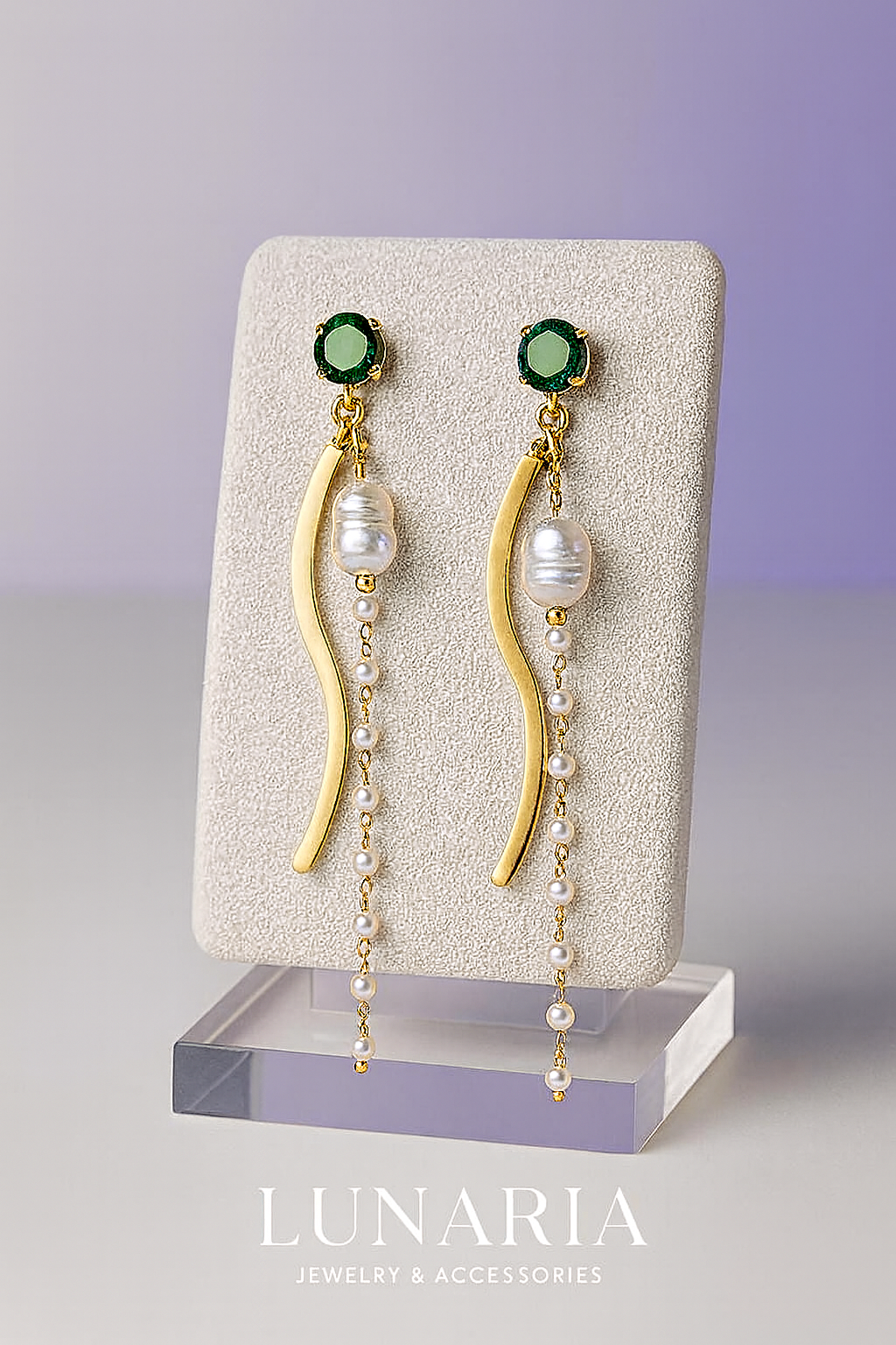 Pendientes Susurro de Amor Verde