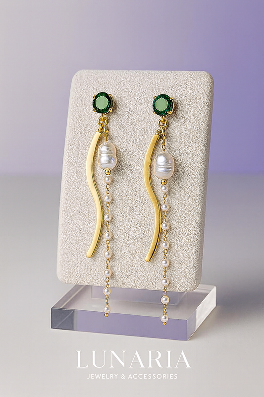 Pendientes Susurro de Amor Verde