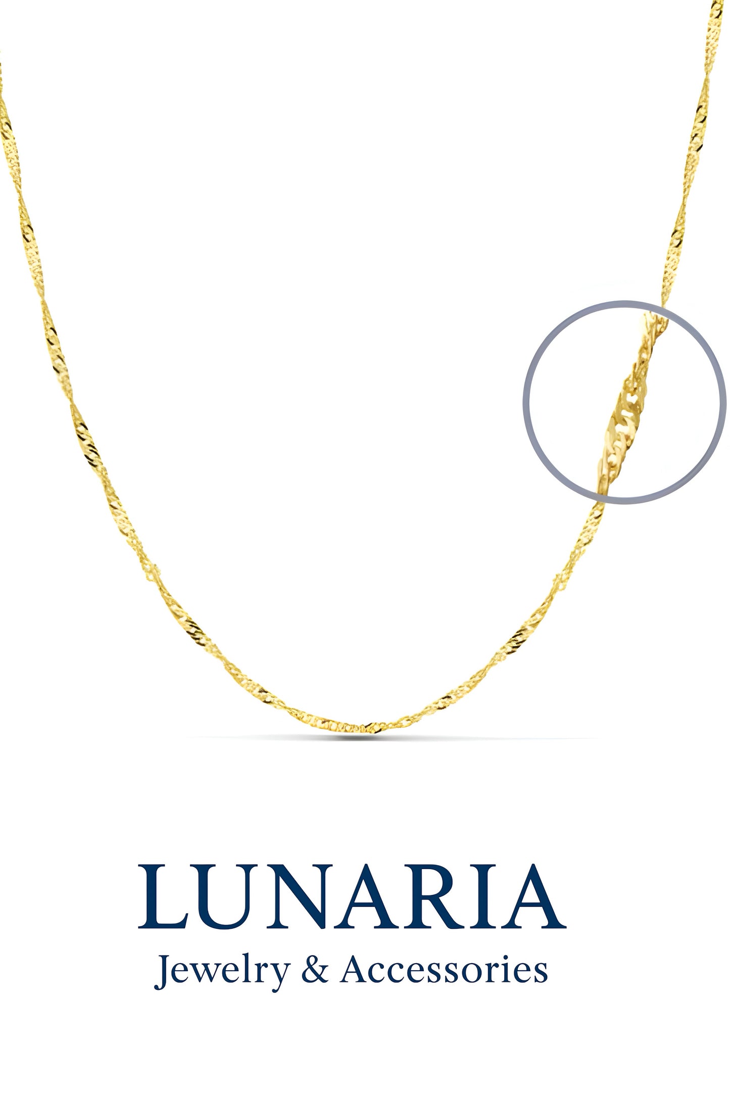 Cadena Tejido Singapur 45 cm 1.4 mm