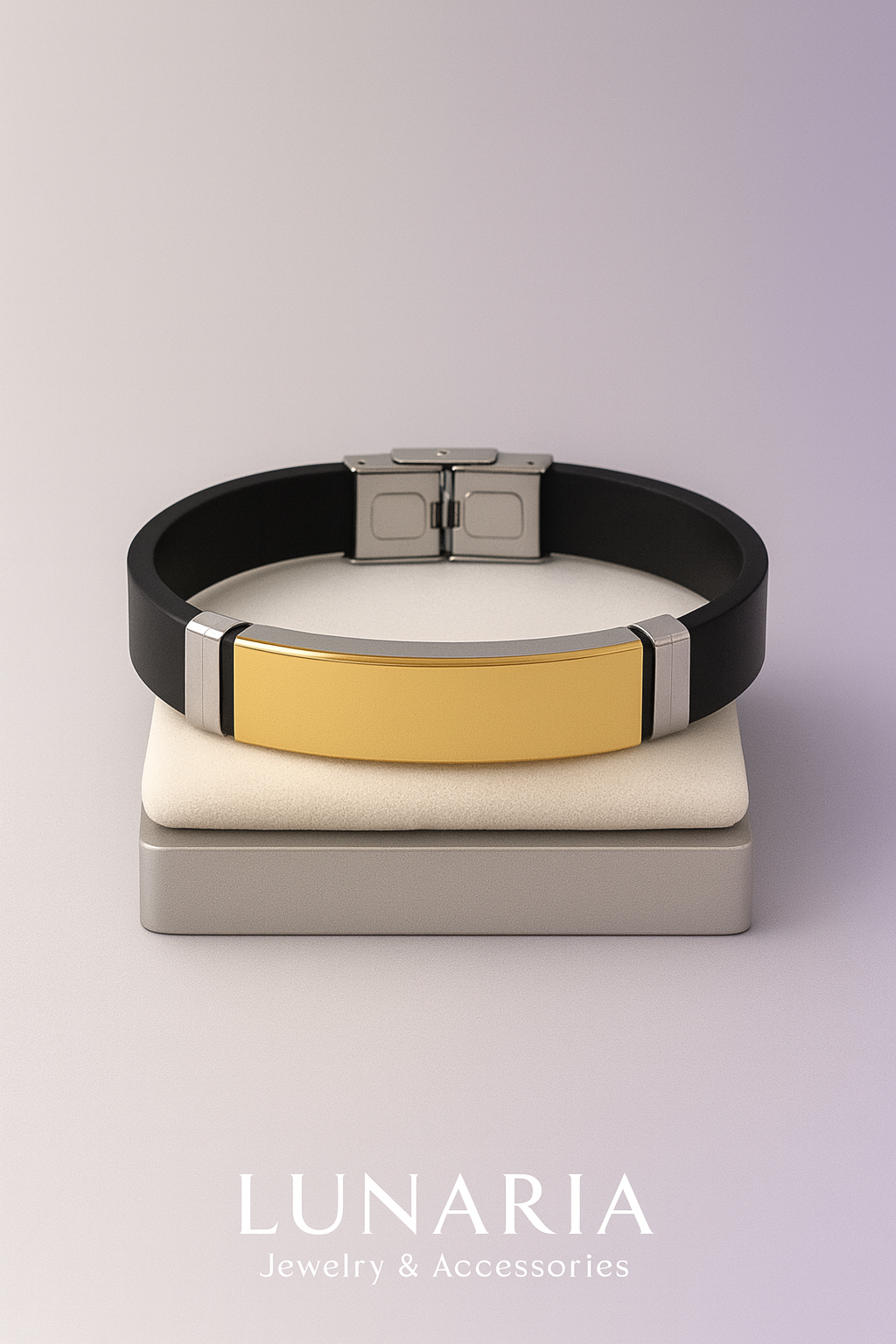 Brazalete Placa Dorada