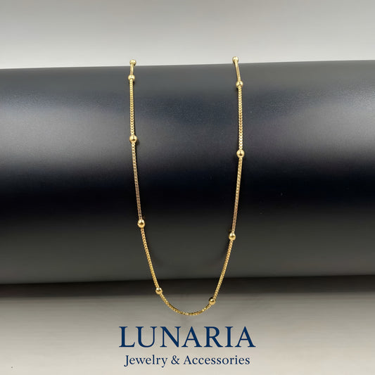 Cadena Tejido Veneciana con Balines 45 cm