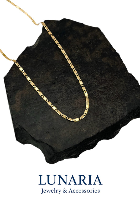 Cadena Tejido Espejo Liso 50 cm 2.8 mm