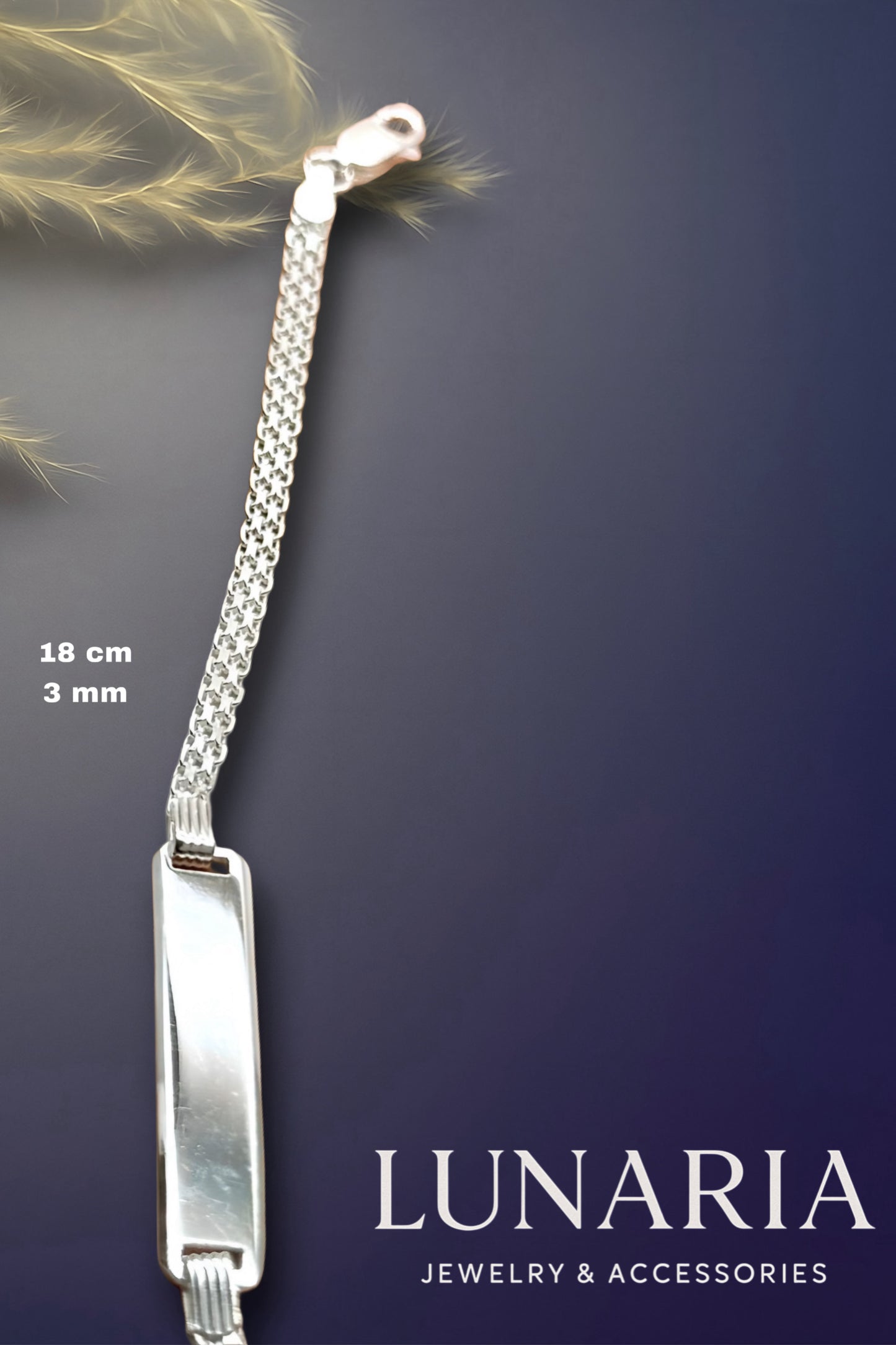 Esclava Tejido Chino con Placa 3mm