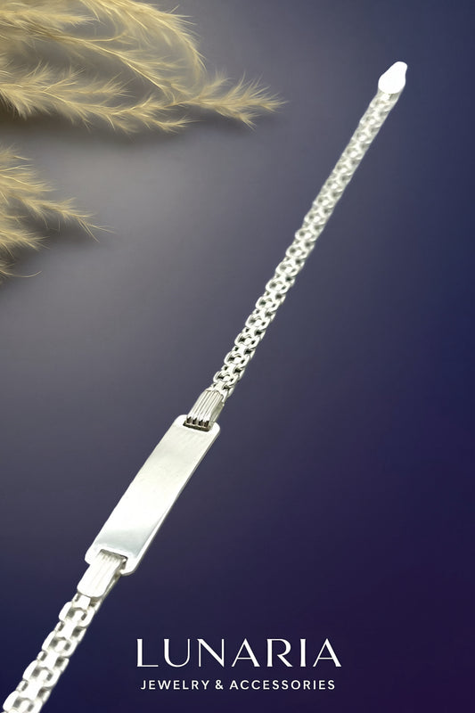 Esclava Tejido Chino con Placa